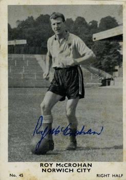 1961 A&BC Footballers #45 Roy McCrohan Front