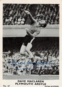 1961 A&BC Footballers #57 Dave MacLaren Front