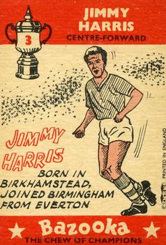 1962 A&BC Chewing Gum Bazooka #3 Jimmy Harris Back