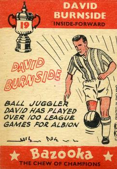 1962 A&BC Chewing Gum Bazooka #19 David Burnside Back
