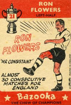 1962 A&BC Chewing Gum Bazooka #21 Ron Flowers Back