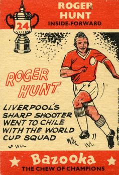1962 A&BC Chewing Gum Bazooka #24 Roger Hunt Back