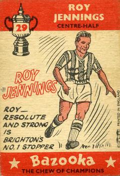 1962 A&BC Chewing Gum Bazooka #29 Roy Jennings Back