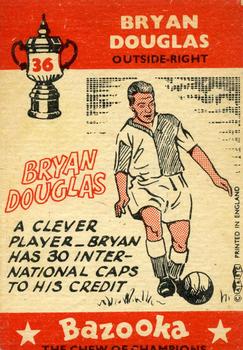 1962 A&BC Chewing Gum Bazooka #36 Bryan Douglas Back