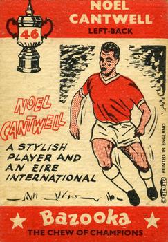 1962 A&BC Chewing Gum Bazooka #46 Noel Cantwell Back