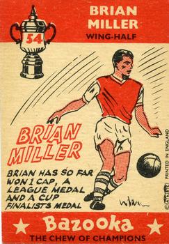 1962 A&BC Chewing Gum Bazooka #54 Brian Miller Back
