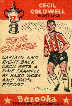 1962 A&BC Chewing Gum Bazooka #57 Cecil Coldwell Back