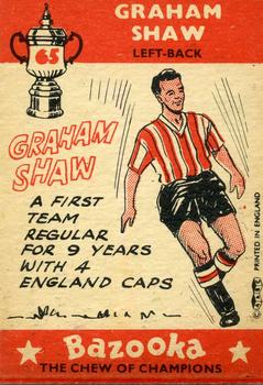 1962 A&BC Chewing Gum Bazooka #65 Graham Shaw Back