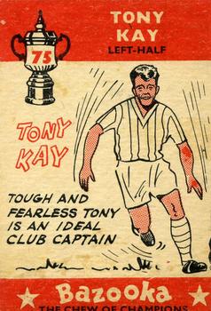 1962 A&BC Chewing Gum Bazooka #75 Tony Kay Back