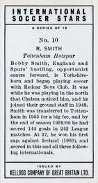 1961 Kellogg's International Soccer Stars #10 Bobby Smith Back