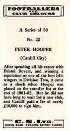 1963 Comet Sweets Footballers and Club Colours #22 Peter Hooper Back