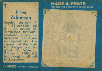 1963 A&BC Footballers #7 Jimmy Adamson Back