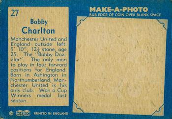 1963 A&BC Footballers #27 Bobby Charlton Back