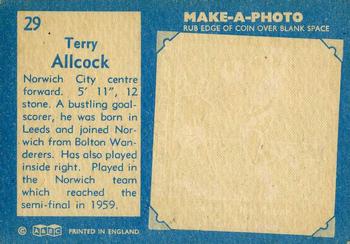 1963 A&BC Footballers #29 Terry Allcock Back