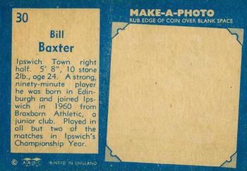 1963 A&BC Footballers #30 Bill Baxter Back