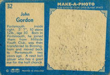 1963 A&BC Footballers #32 John Gordon Back
