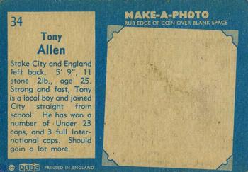 1963 A&BC Footballers #34 Tony Allen Back
