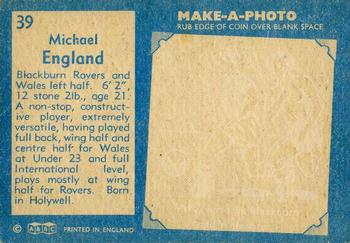 1963 A&BC Footballers #39 Michael England Back