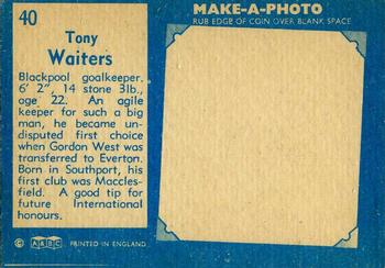 1963 A&BC Footballers #40 Tony Waiters Back
