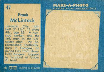 1963 A&BC Footballers #47 Frank McLintock Back