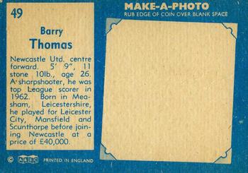 1963 A&BC Footballers #49 Barrie Thomas Back