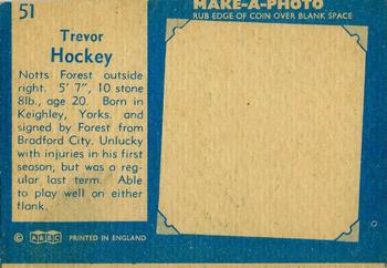 1963 A&BC Footballers #51 Trevor Hockey Back