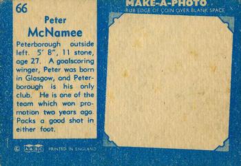 1963 A&BC Footballers #66 Peter McNamee Back