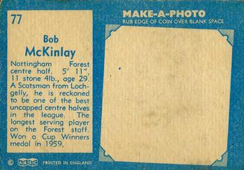 1963 A&BC Footballers #77 Bob McKinlay Back