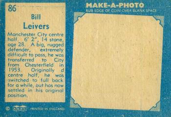 1963 A&BC Footballers #86 Bill Leivers Back