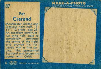 1963 A&BC Footballers #87 Pat Crerand Back