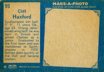 1963 A&BC Footballers #93 Cliff Huxford Back