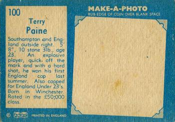 1963 A&BC Footballers #100 Terry Paine Back