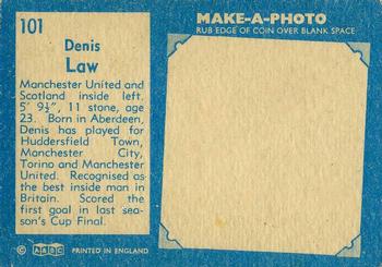 1963 A&BC Footballers #101 Denis Law Back