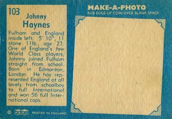 1963 A&BC Footballers #103 Johnny Haynes Back