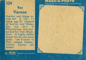 1963 A&BC Footballers #104 Roy Vernon Back