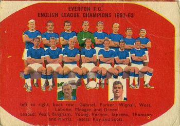 1963 A&BC Footballers #110 Everton Team Group Front