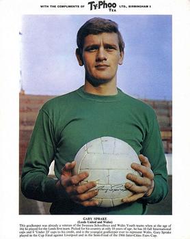 1967-68 Ty-Phoo International Football Stars Series 1 (Premium) #22 Gary Sprake Front
