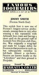 1967-68 Barratt & Co. Famous Footballers (A15) #46 Jimmy Smith Back