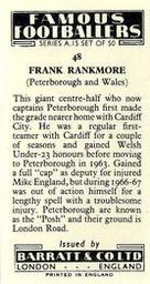 1967-68 Barratt & Co. Famous Footballers (A15) #48 Frank Rankmore Back