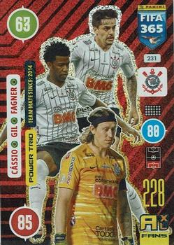 2021 Panini Adrenalyn XL FIFA 365 #231 Cássio / Gil / Fagner Front