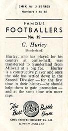 1959-60 Chix Confectionery Famous Footballers #19 Charlie Hurley Back