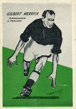 1958 Master Vending Cardmaster Football Tips #8 Gilbert Merrick Front