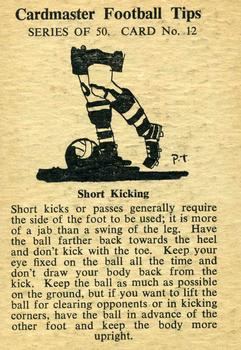 1958 Master Vending Cardmaster Football Tips #12 George Farm Back