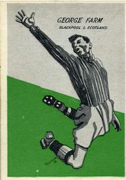 1958 Master Vending Cardmaster Football Tips #12 George Farm Front