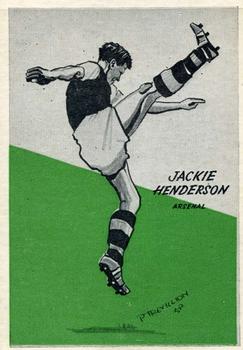 1958 Master Vending Cardmaster Football Tips #25 Jackie Henderson Front