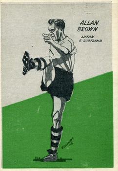 1958 Master Vending Cardmaster Football Tips #43 Allan Brown Front