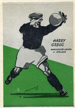 1958 Master Vending Cardmaster Football Tips #50 Harry Gregg Front