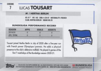 2020-21 Topps Chrome Bundesliga #7 Lucas Tousart Back