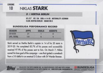 2020-21 Topps Chrome Bundesliga #10 Niklas Stark Back