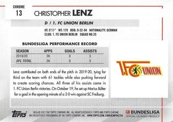 2020-21 Topps Chrome Bundesliga #13 Christopher Lenz Back